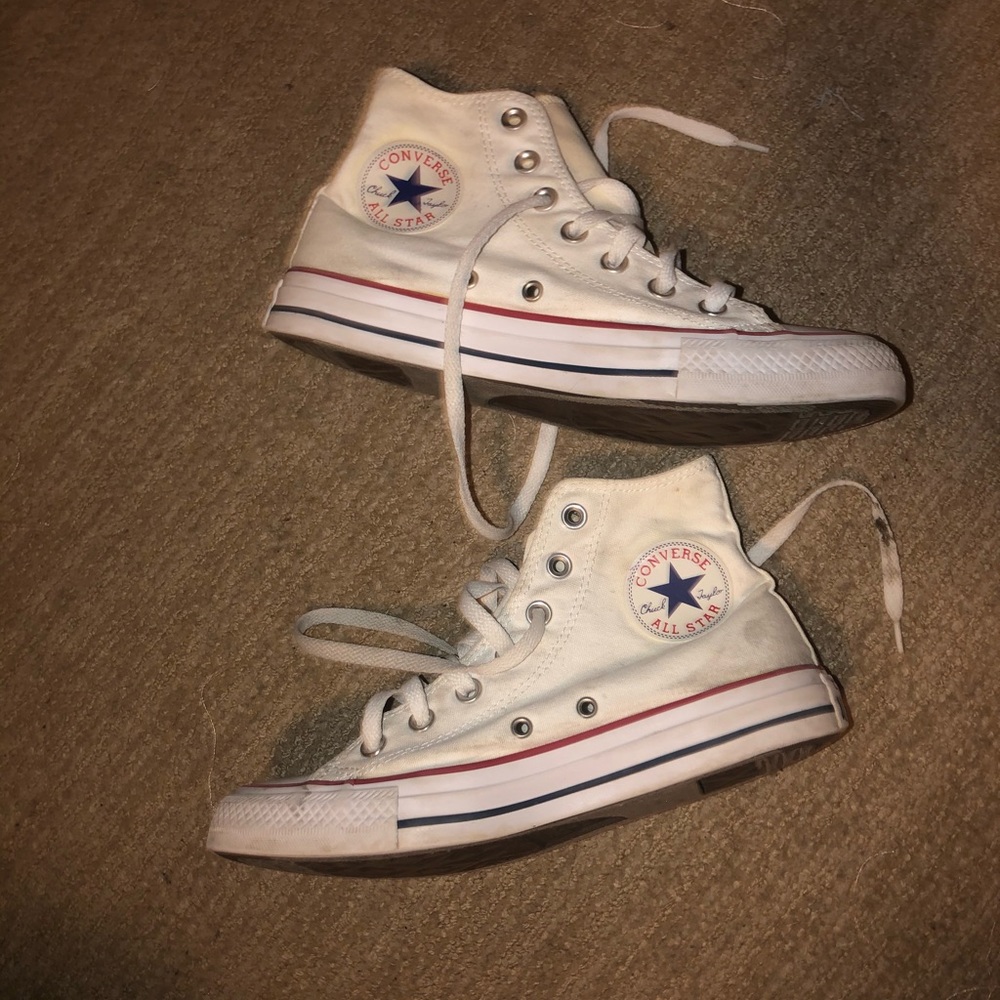High top white converse